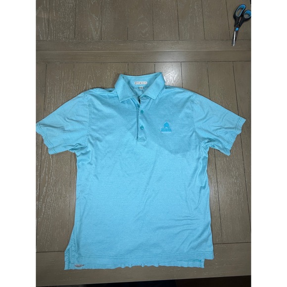 Peter Millar Other - Peter Millar Riviera Country Club Polo Shirt Mens Small‎ Light Blue Striped Golf